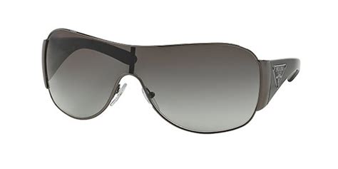 prada pr 57ls 5av3m1|Prada 57LS 5AV3M1 Shiny Silver 57LS Visor Sunglasses Lens .